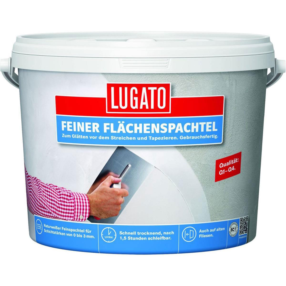 Lugato Spachtelmasse Feiner Flächenspachtel 5 kg Lugato Spachtelmasse Feiner Flächenspachtel 5 kg