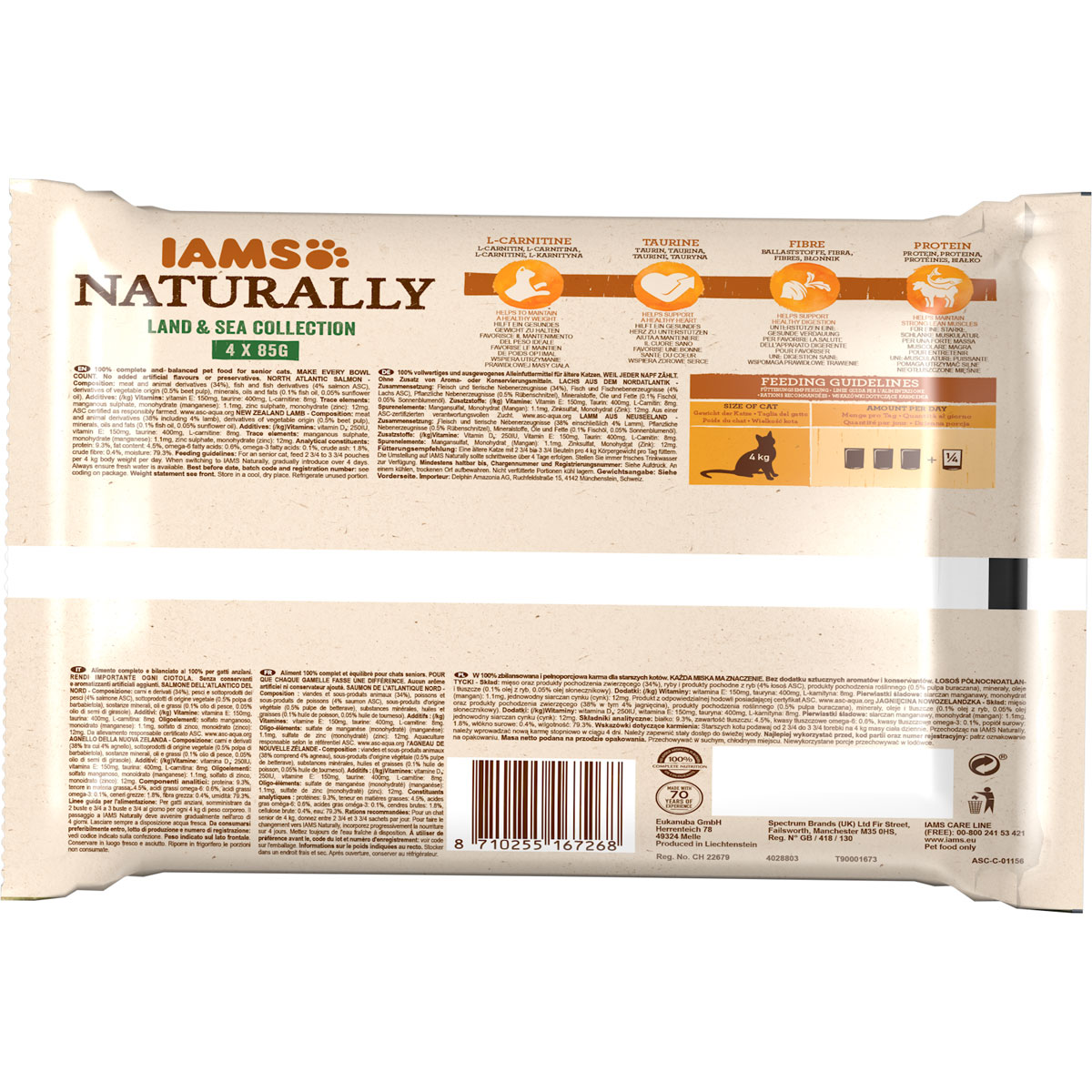 IAMS Nassfutter Naturally Katze Senior Mix 4 x 85 g Bild 2
