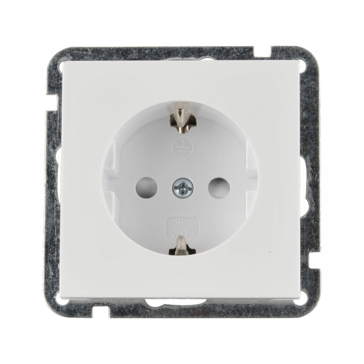 Steckdose Melbourne mit Kindersicherung ultraweiß