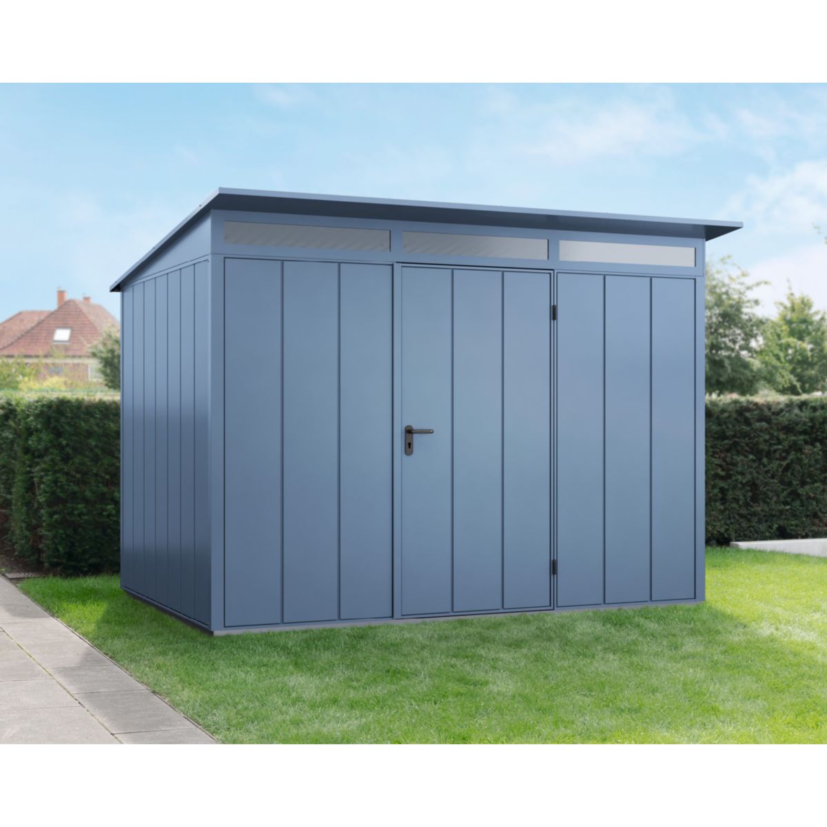 EcoStar  Gerätehaus Elegant-PTyp 3RAL5014 1 flg
