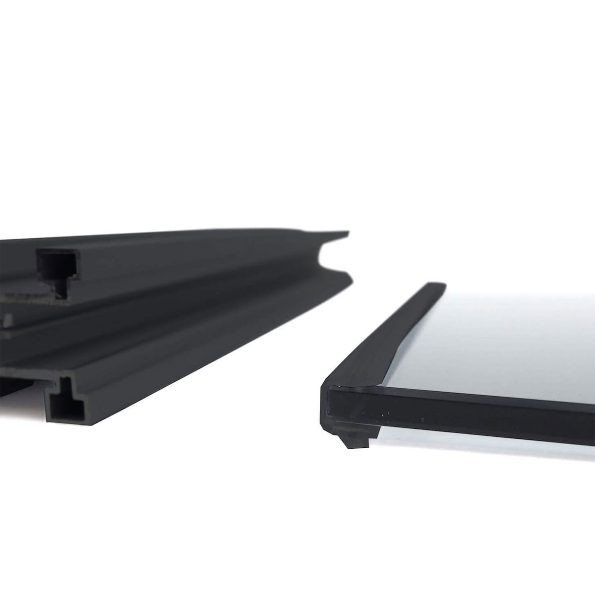 Hibitaro  Glasdichtung für 6 mm Glasfüllungen 6 Meter Länge Schwarz