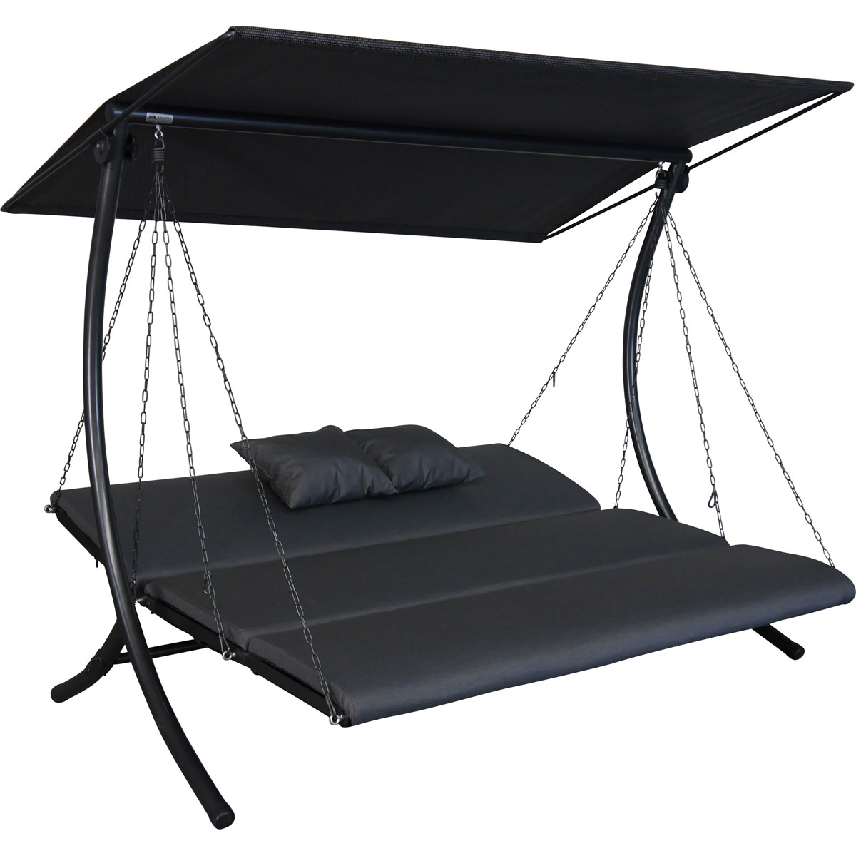 Angerer Freizeitmöbel GmbH Hollywoodschaukel Swing 3-Sitzer Zip anthrazit Bild 3