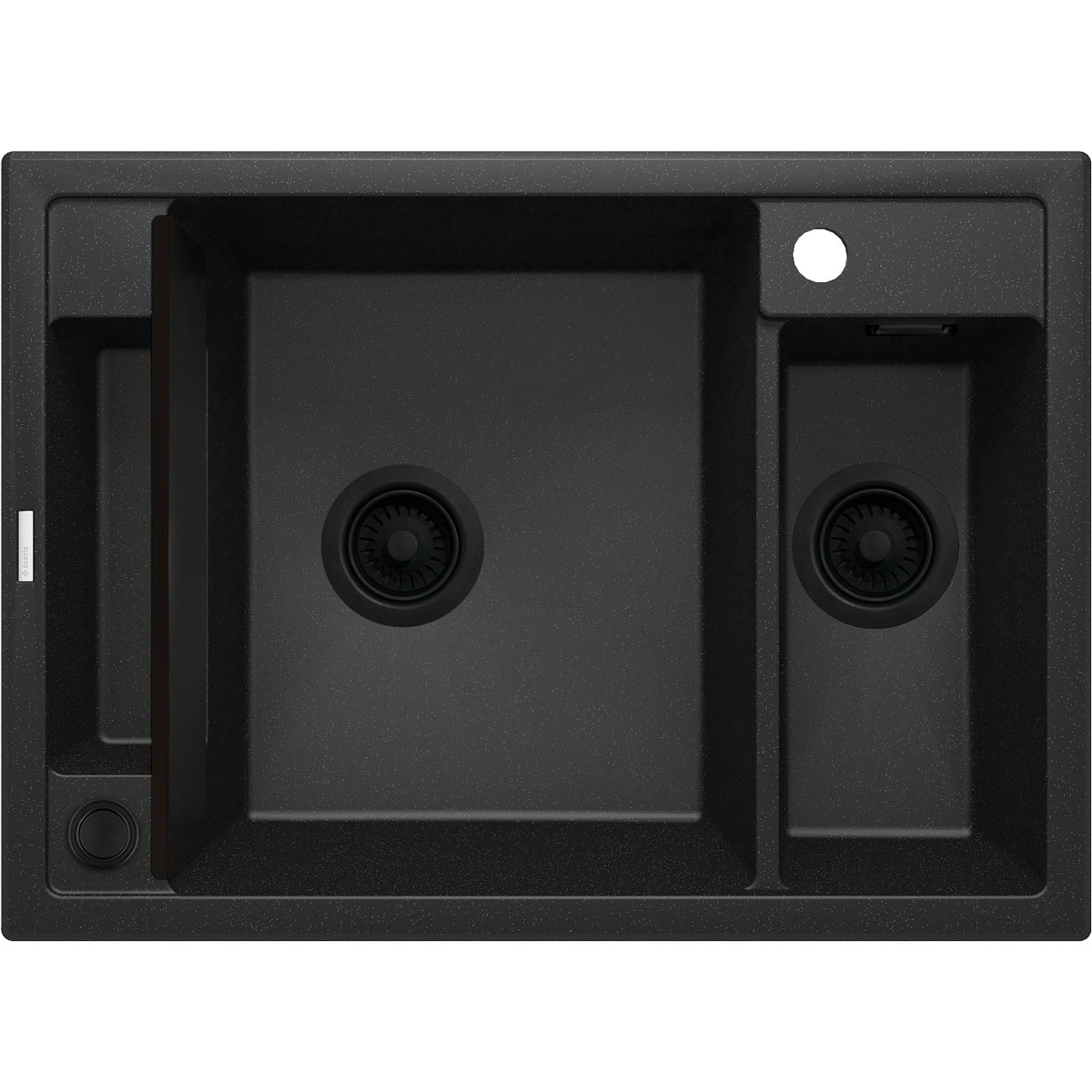 deante  1,5 Becken Granitspüle MAGNETIC ohne Abtropffläch graphit metallic