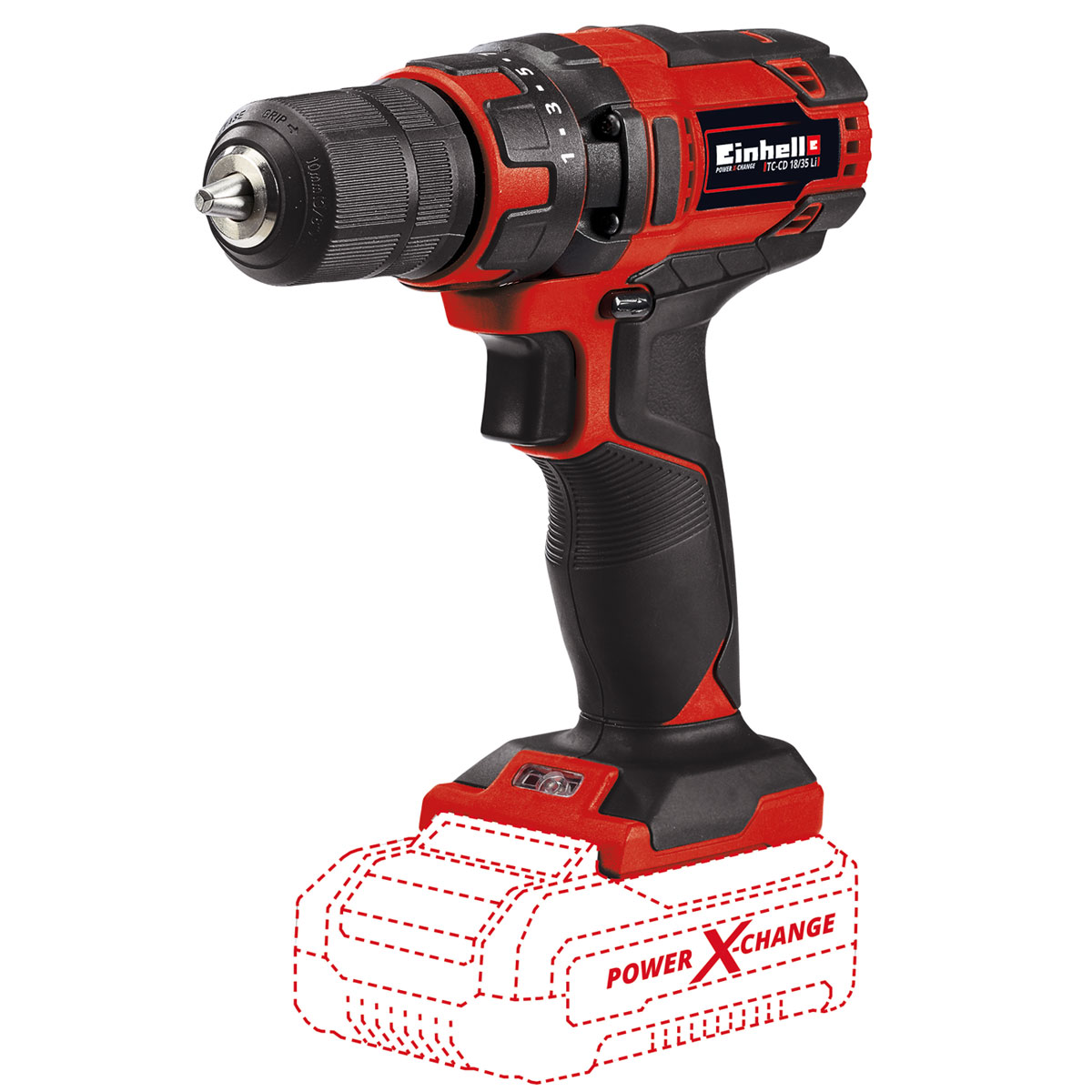 Einhell Akku-Bohrschrauber TC-CD 18/35 Li Solo