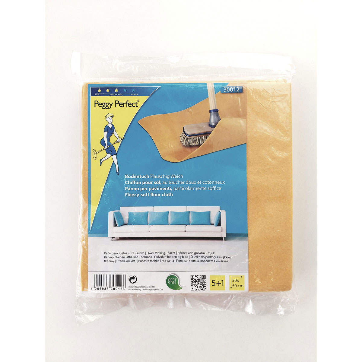 Peggy-Perfect Bodentuch Flauschig Weich 6 Stück