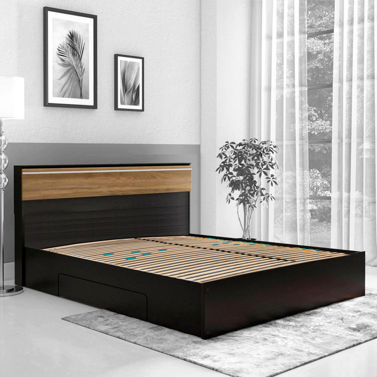 Coemo 7-Zonen Lattenrost DRÖMSON 28 Federleisten starr 90 x 200 cm Bild 5