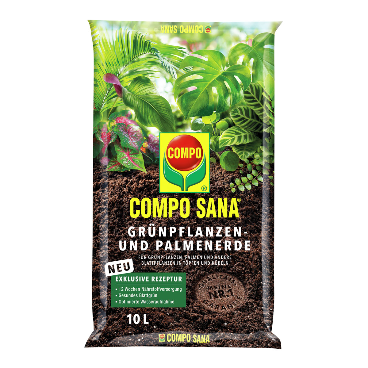 Compo SANA Grünpflanzen- und Palmenerde 10 L