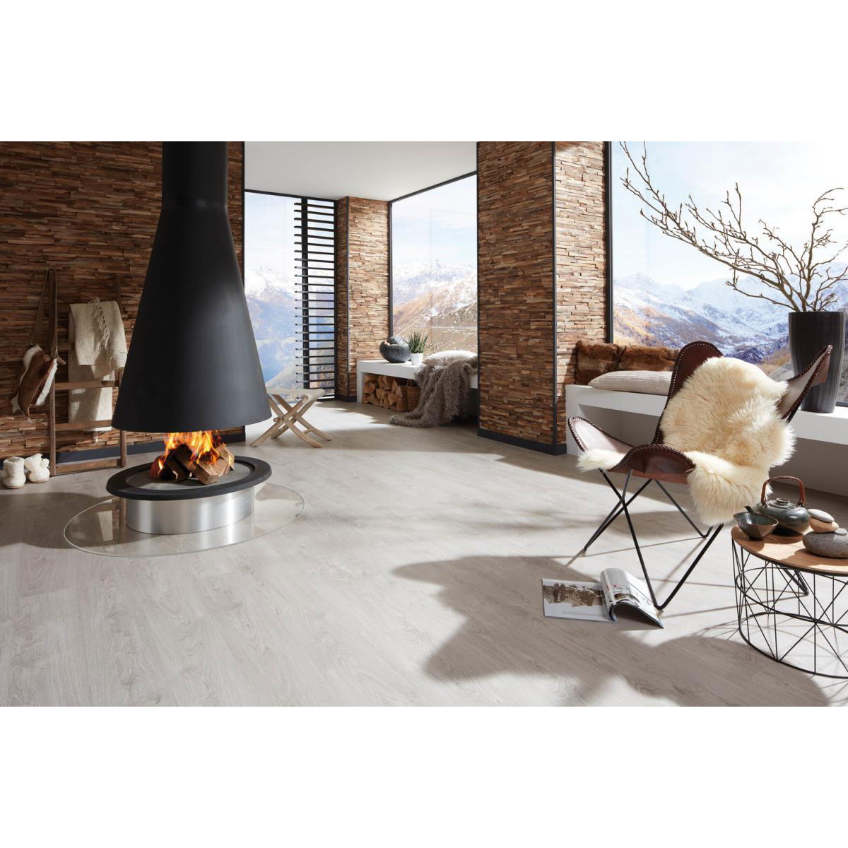 Indo Echtholz Wandverkleidung Teak Paneel Natural 10er-Set Bild 2