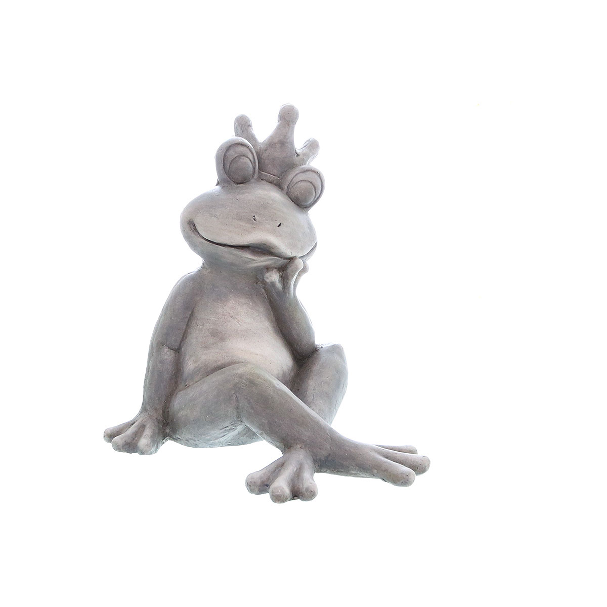 Froschkönig sitzend 31 x 26,5 x 34 cm grau Froschkönig sitzend 31 x 26,5 x 34 cm grau