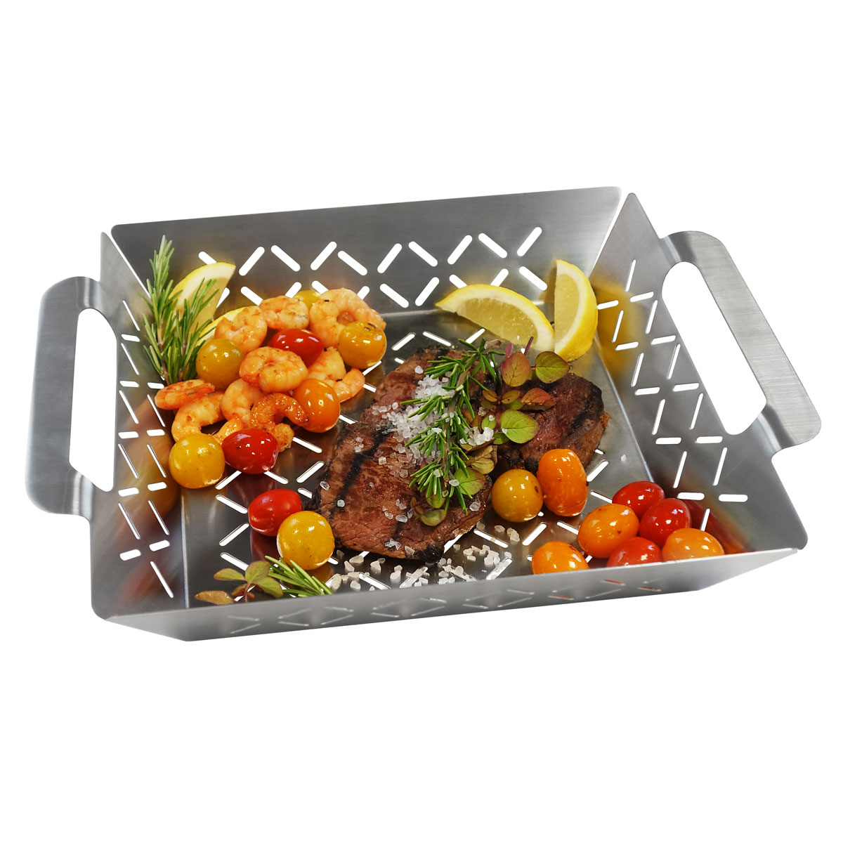 Grillkorb klein 27,5 x 22 x 5,5 cm Bild 2