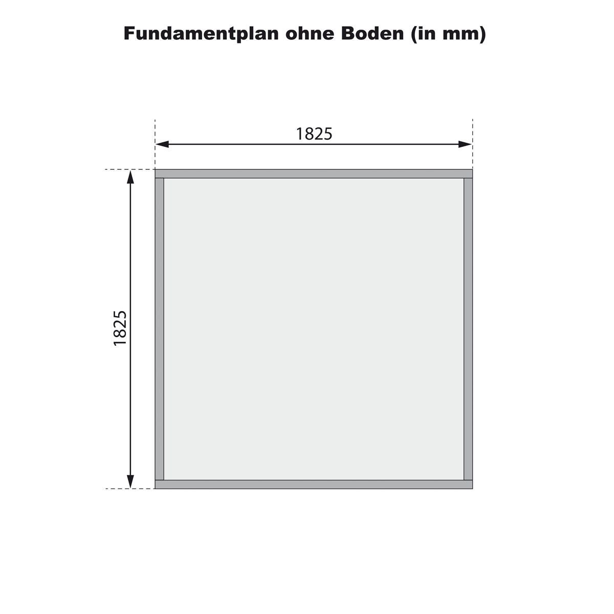 Karibu  Blockbohlenhaus Rhein 2 186 x 186 cm terragrau Bild 8