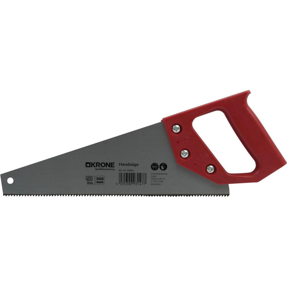 Krone Handsäge 30 cm gehärtet