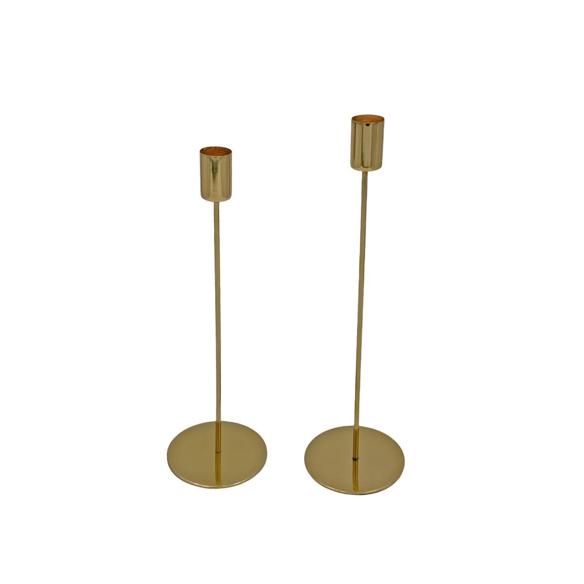 Kerzenständer für Stabkerze Höhe 31 cm Durchmesser 9cm gold Bild 2