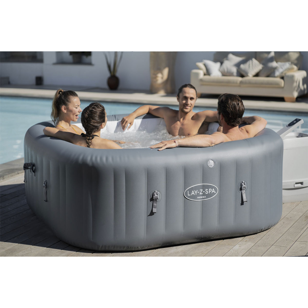 Bestway Whirlpool LAY-Z-SPA Hawaii HydroJet Pro 180 x 180 x 71 cm Bild 10