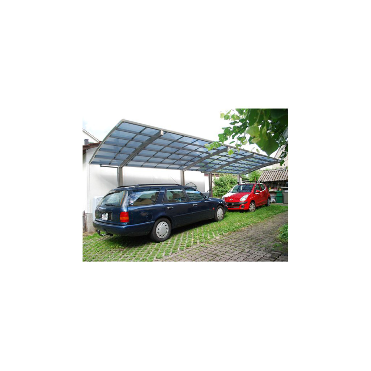 Ximax Carport Alu Portoforte 110 Tandem Edelstahl-Look Bild 3