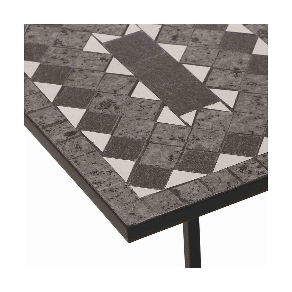 Siena Garden Beistelltischset Como 39 x 30 x 54 cm Stahlgestell Bild 4