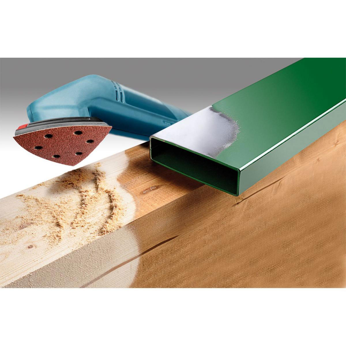 kwb  Schleifdreiecke Quick Stick Holz und Metall 93 mm K40 Bild 3