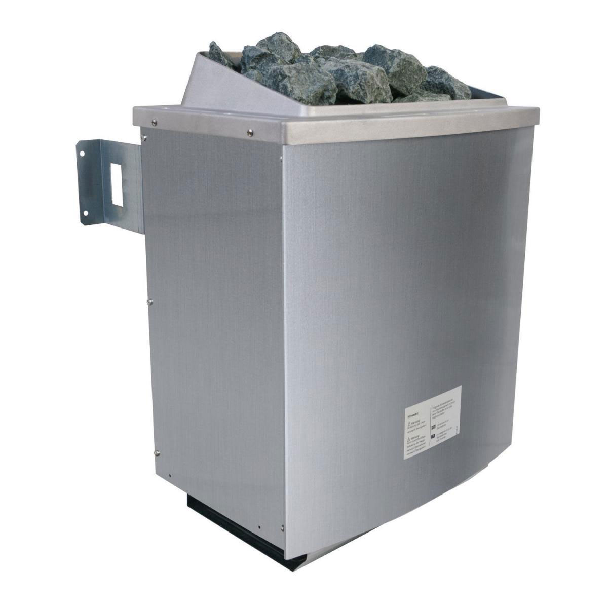 Karibu Sauna Sonara Fronteinstieg 9 kW Ofen externe Strg modern Tür graphit ohne Kranz Bild 7