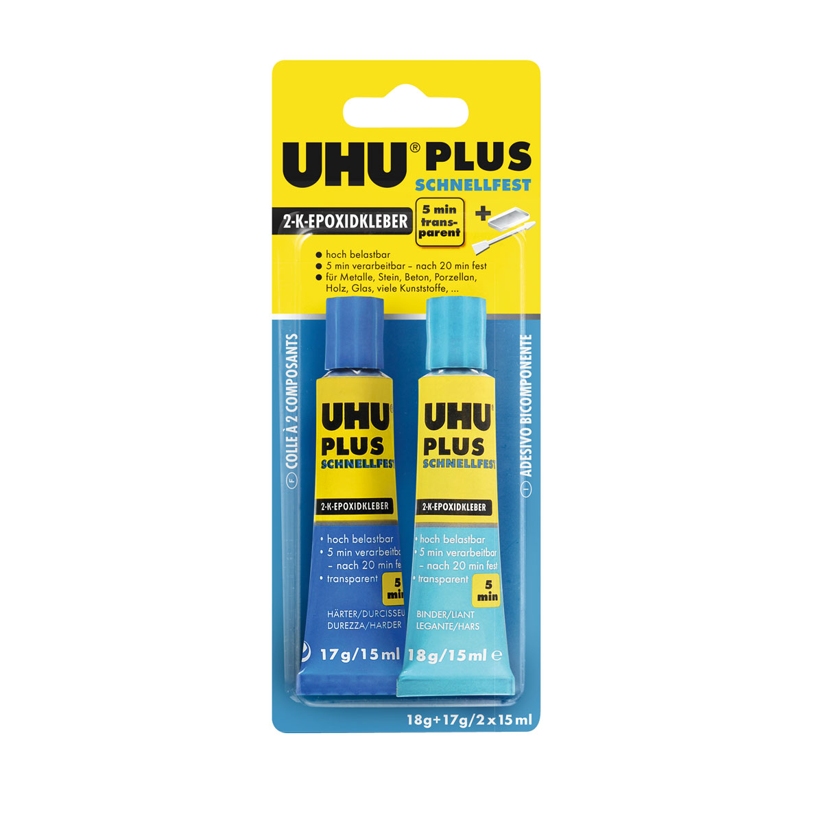UHU Zwei-Komponenten-Klebstoff plus schnellfest 35 g
