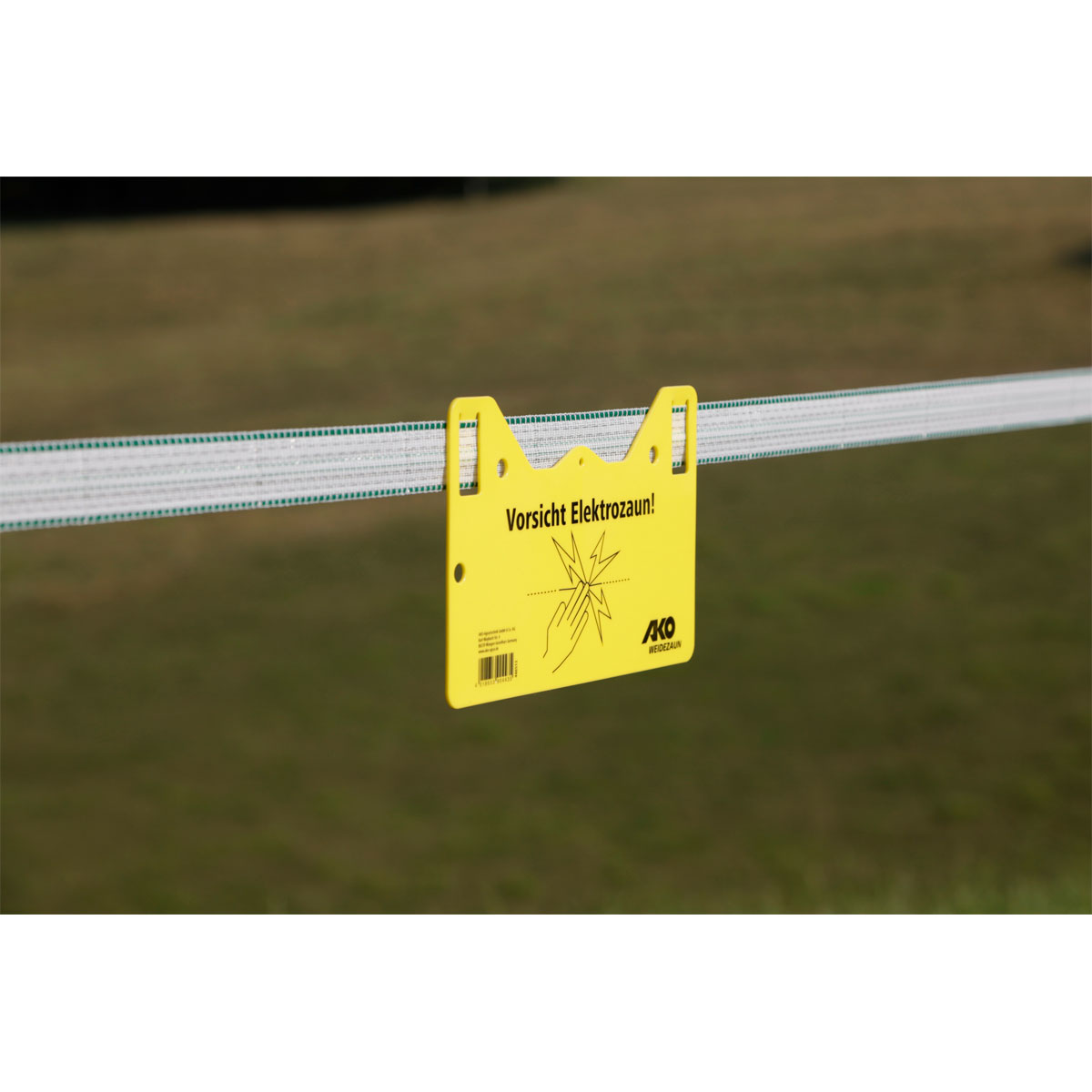 Warnschild beschriftet 26 x 15 cm gelb