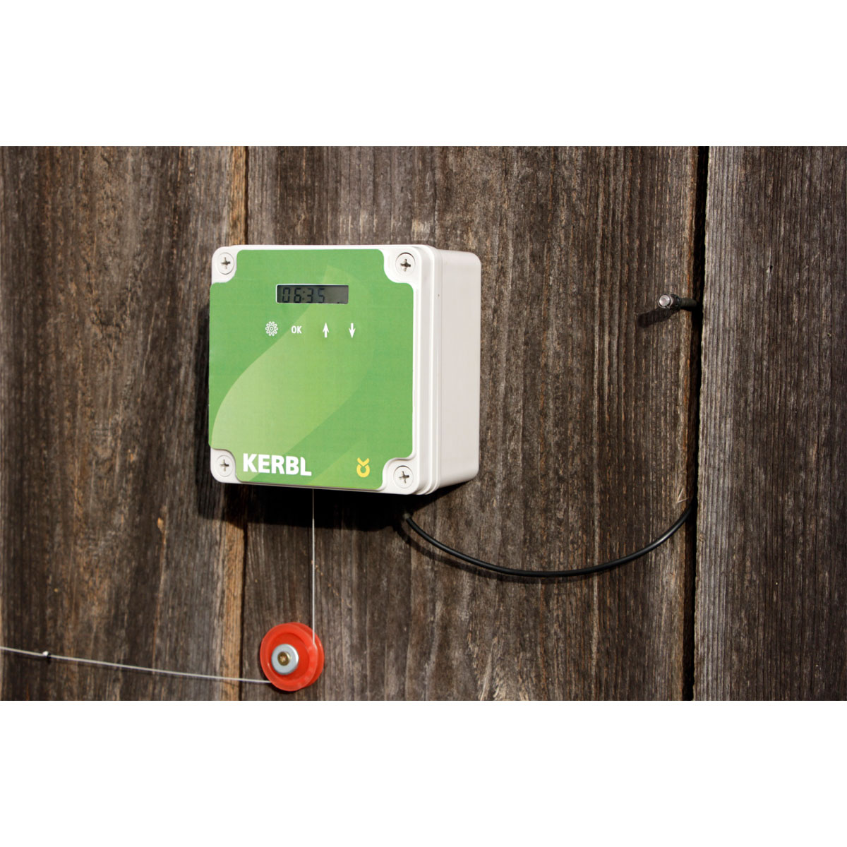 Automatik-Hühnertür 22 x 33 cm grau