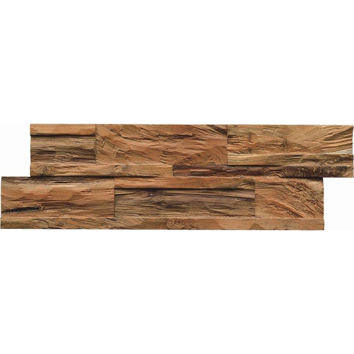 Indo Wandverkleidung Teak Diamond Z-Look 10er-Set Bild 2