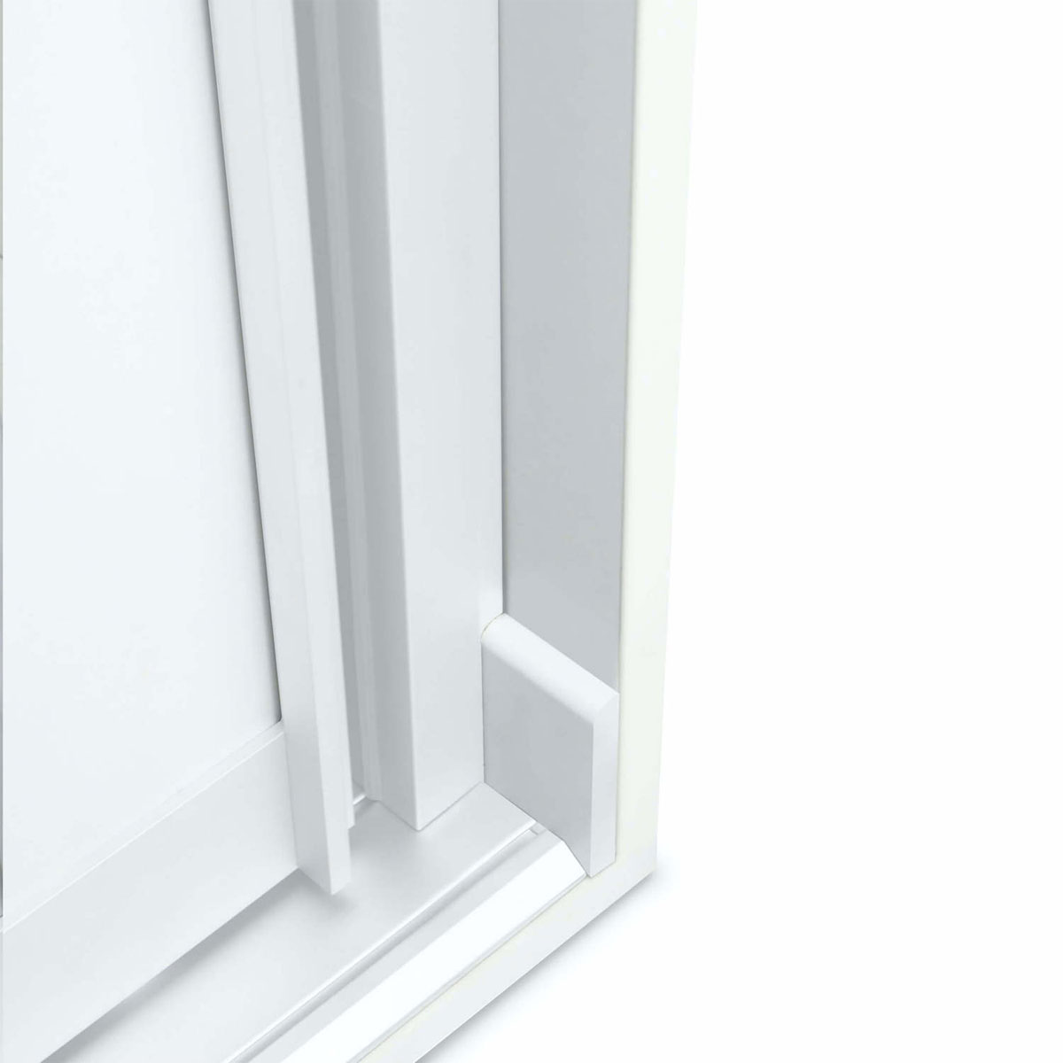 Hibitaro  Wandanschlussprofil für Schiebetüren mit Alurahmen 2700 mm Länge Weiß Matt Hibitaro  Wandanschlussprofil für Schiebetüren mit Alurahmen 2700 mm Länge Weiß Matt