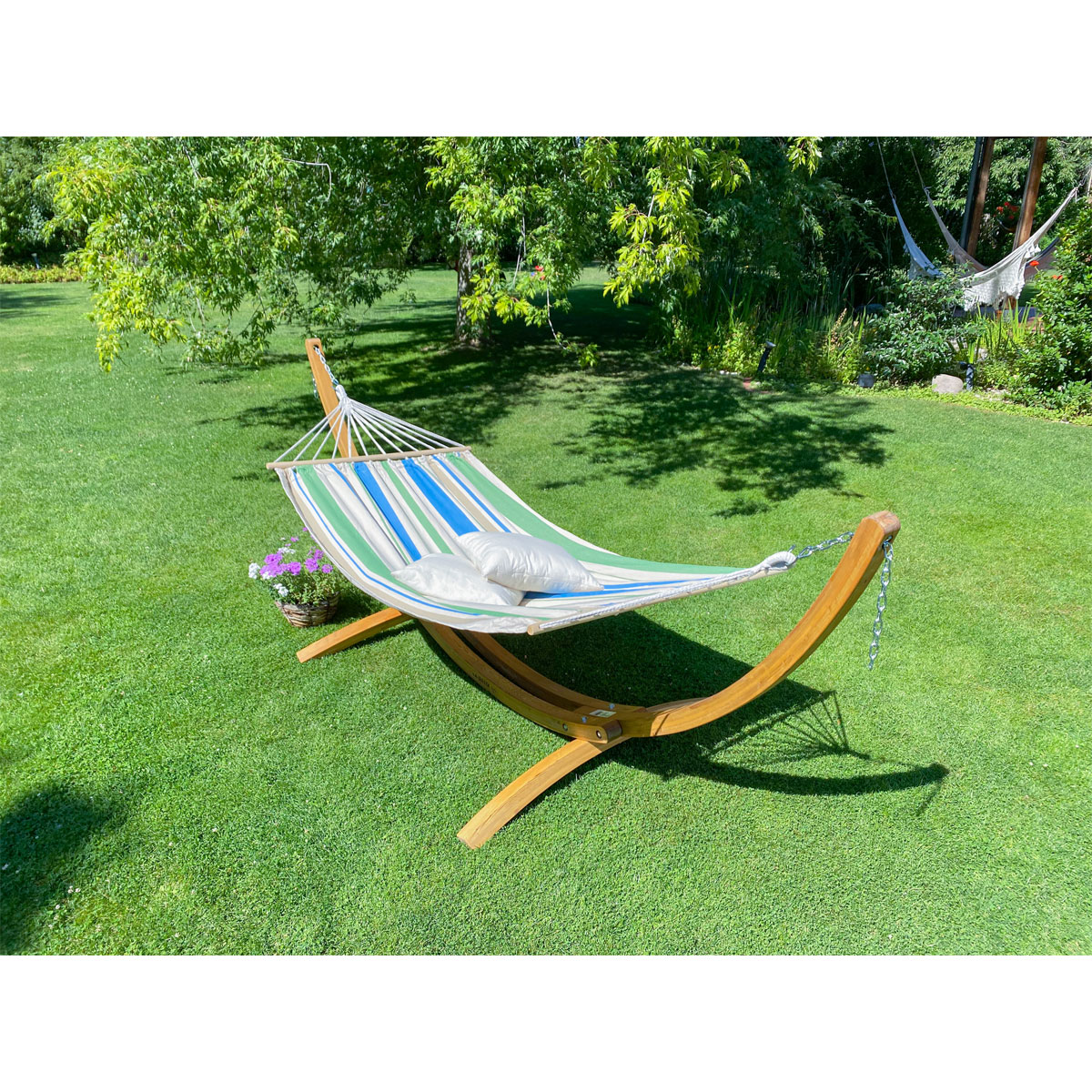 La Siesta CHILLOUNGE Green Bay Einzel-Stabhängematte Lärche La Siesta CHILLOUNGE Green Bay Einzel-Stabhängematte Lärche