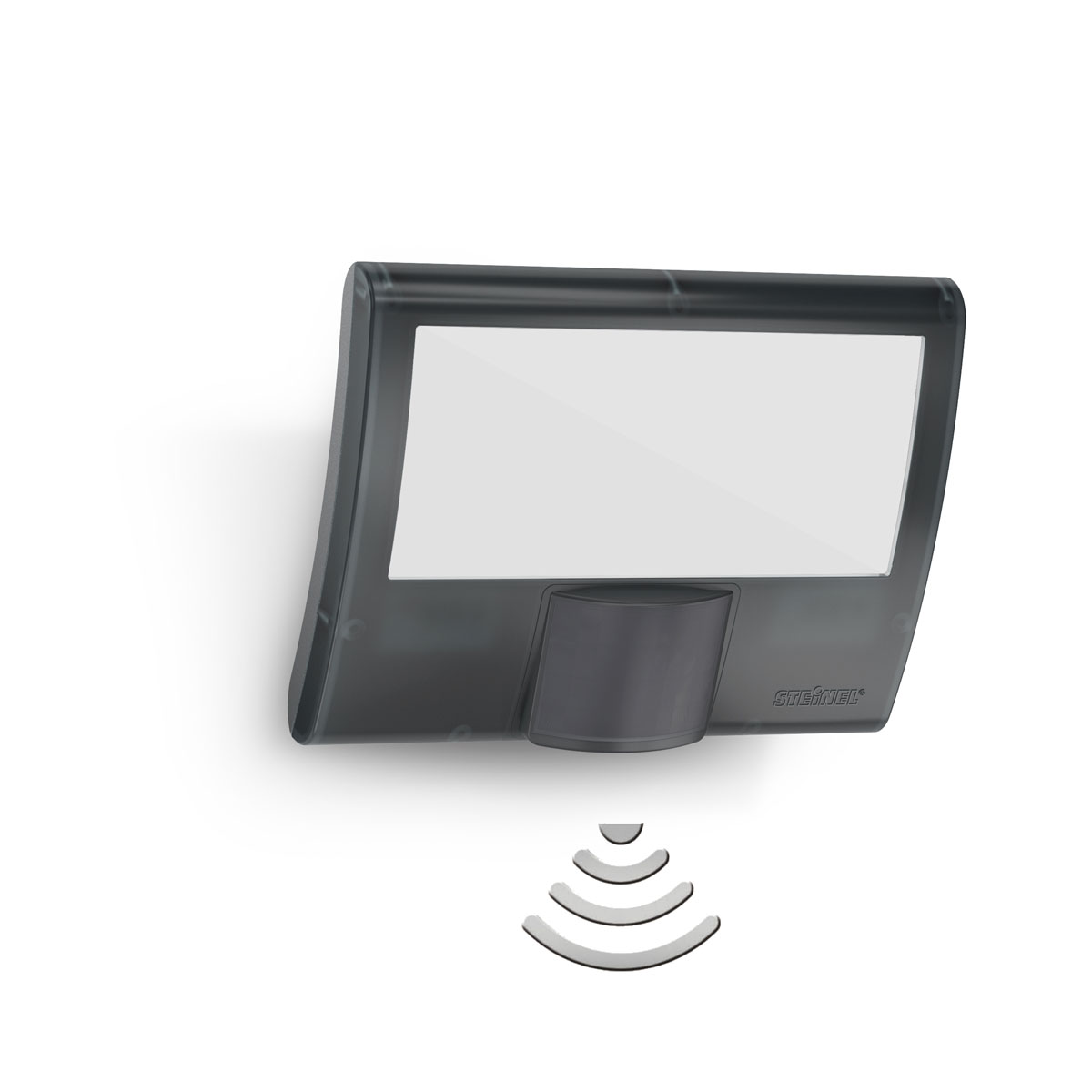 Steinel LED-Außenstrahler XLED curved mit Bewegungsmelder anthrazit