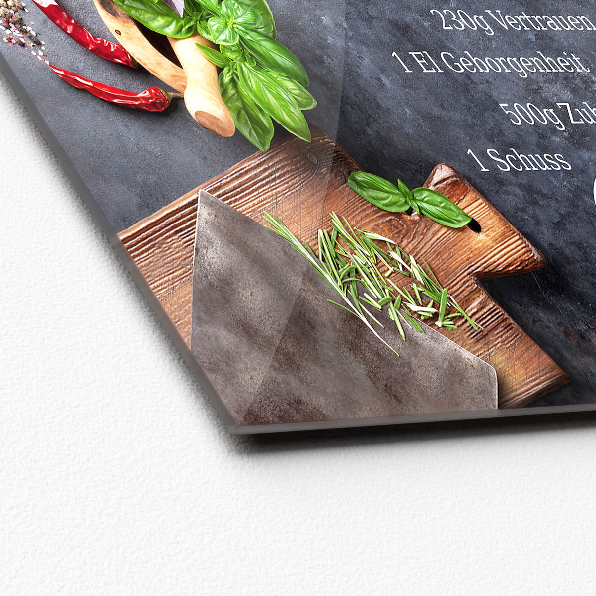 Glas-Art Kochkreation III 50 x 50 Glasbild Bild 2