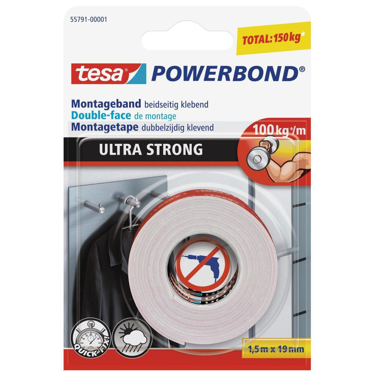 Tesa Powerbond Ultra Strong 1,5mx19 mm