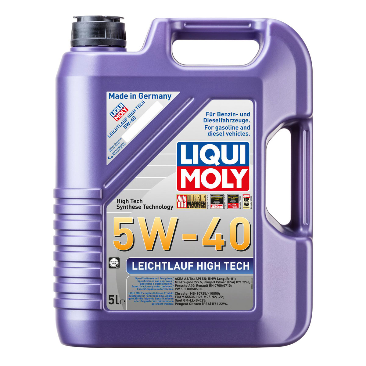 Liqui Moly Leichtlauf-Motor-Öl High Tec 5W-40 5 L