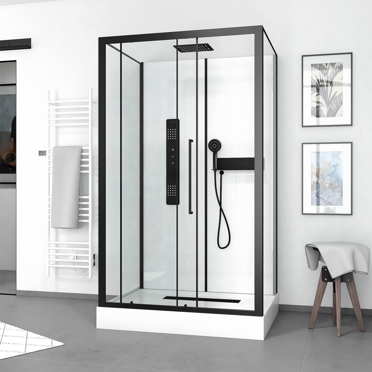 Aurlane Komplettdusche Urban 2 Rectangle 90 x 115 x 215 cm
