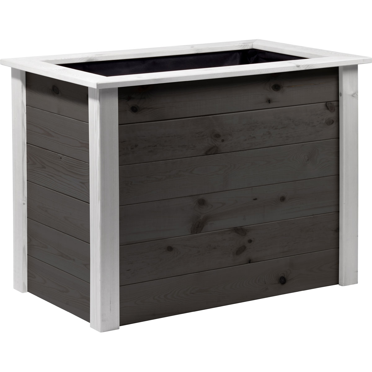 dobar Hochbeet Two-Tone 108 x 65 x 80 cm anthrazit/weiß Bild 2