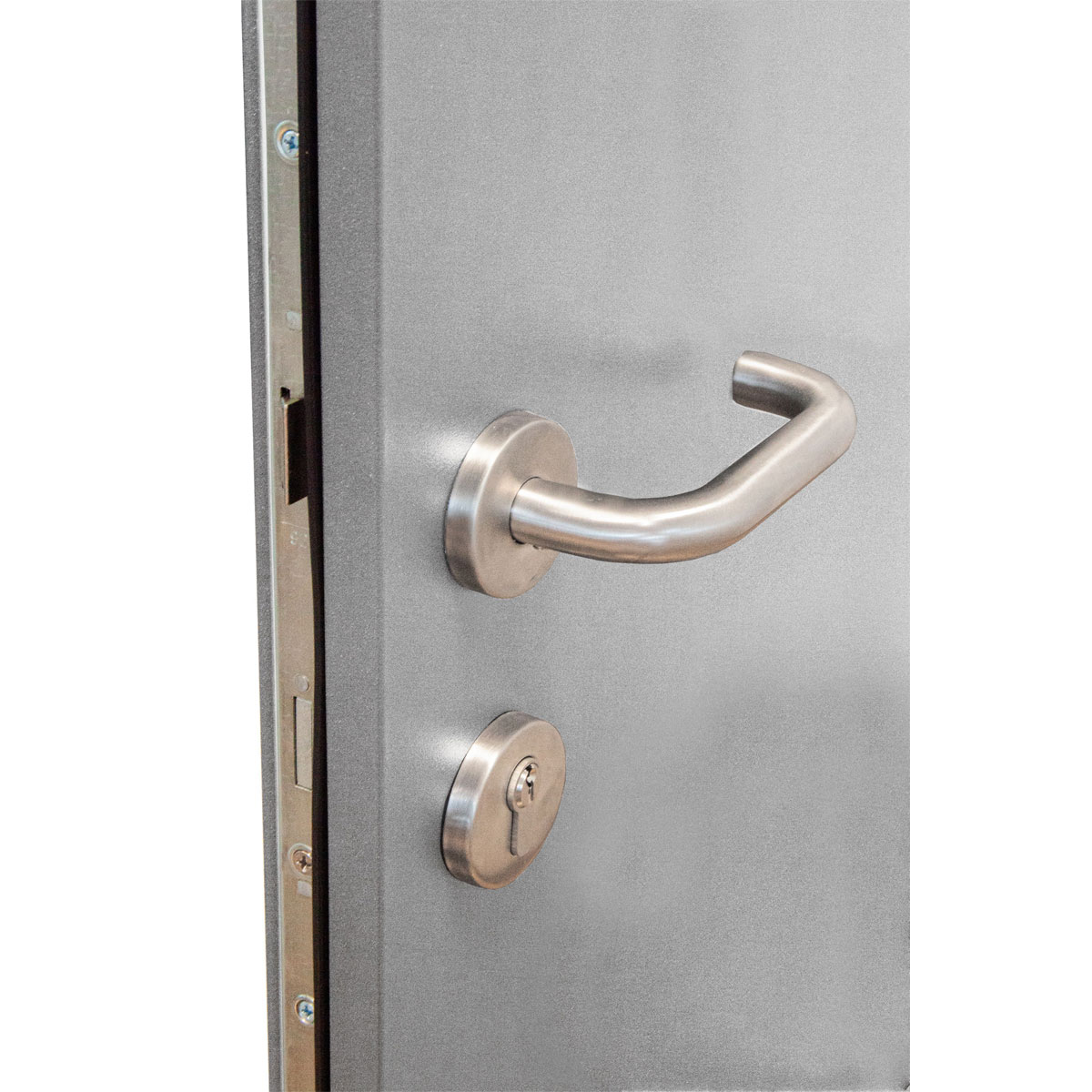 SplenDoor  Premium-Haustür Passivedoor Lund energiesparend grau 100 x 210 cm rechts Bild 8