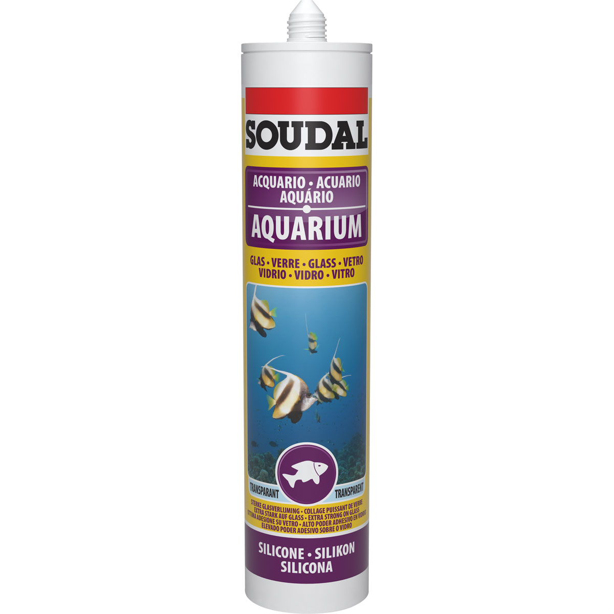 Soudal Klebe- und Dichtstoff transparent für Aquarien und Terrarien