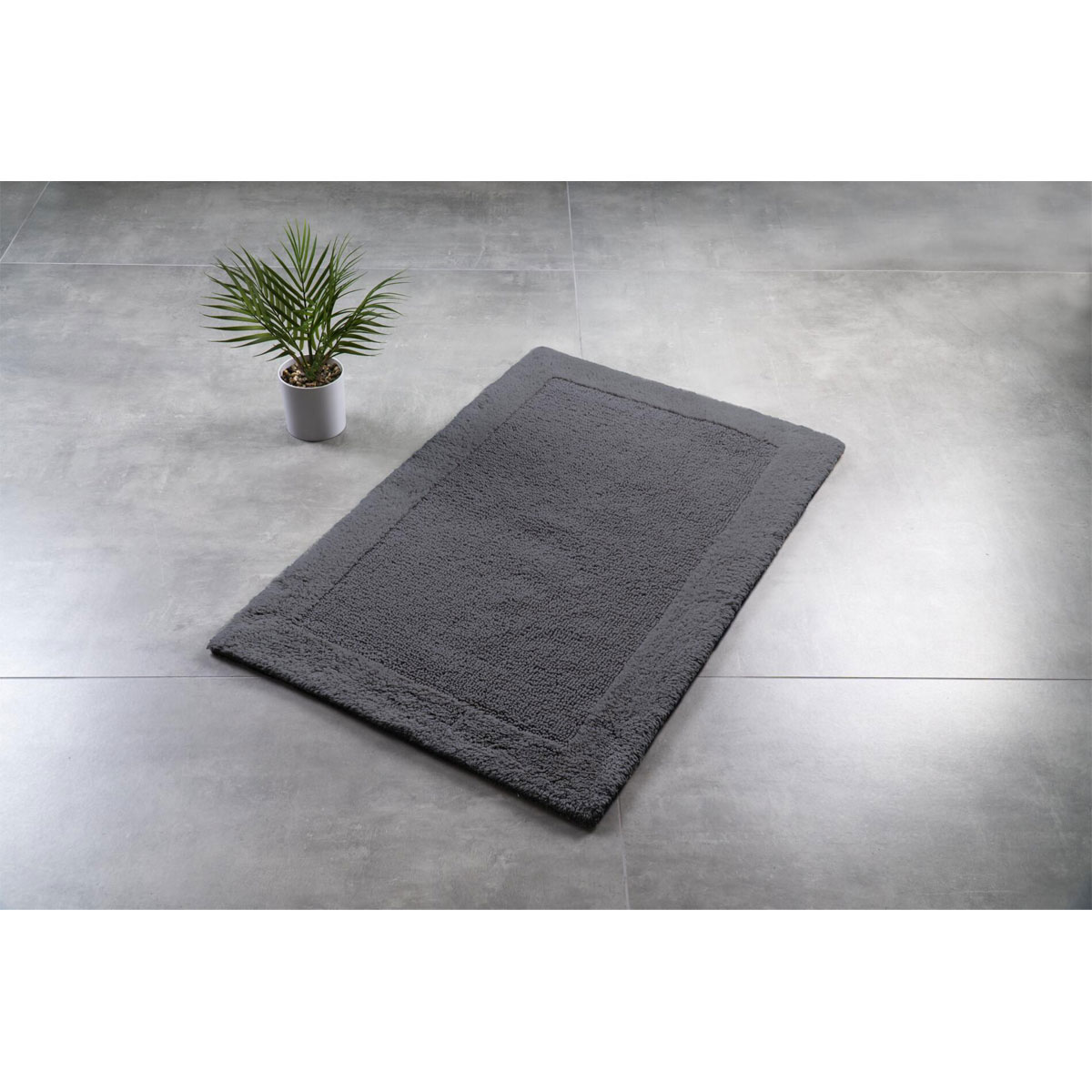 Ridder  Badezimmerteppich Amelie ca 60 x 90 cm dunkelgrau Bild 2