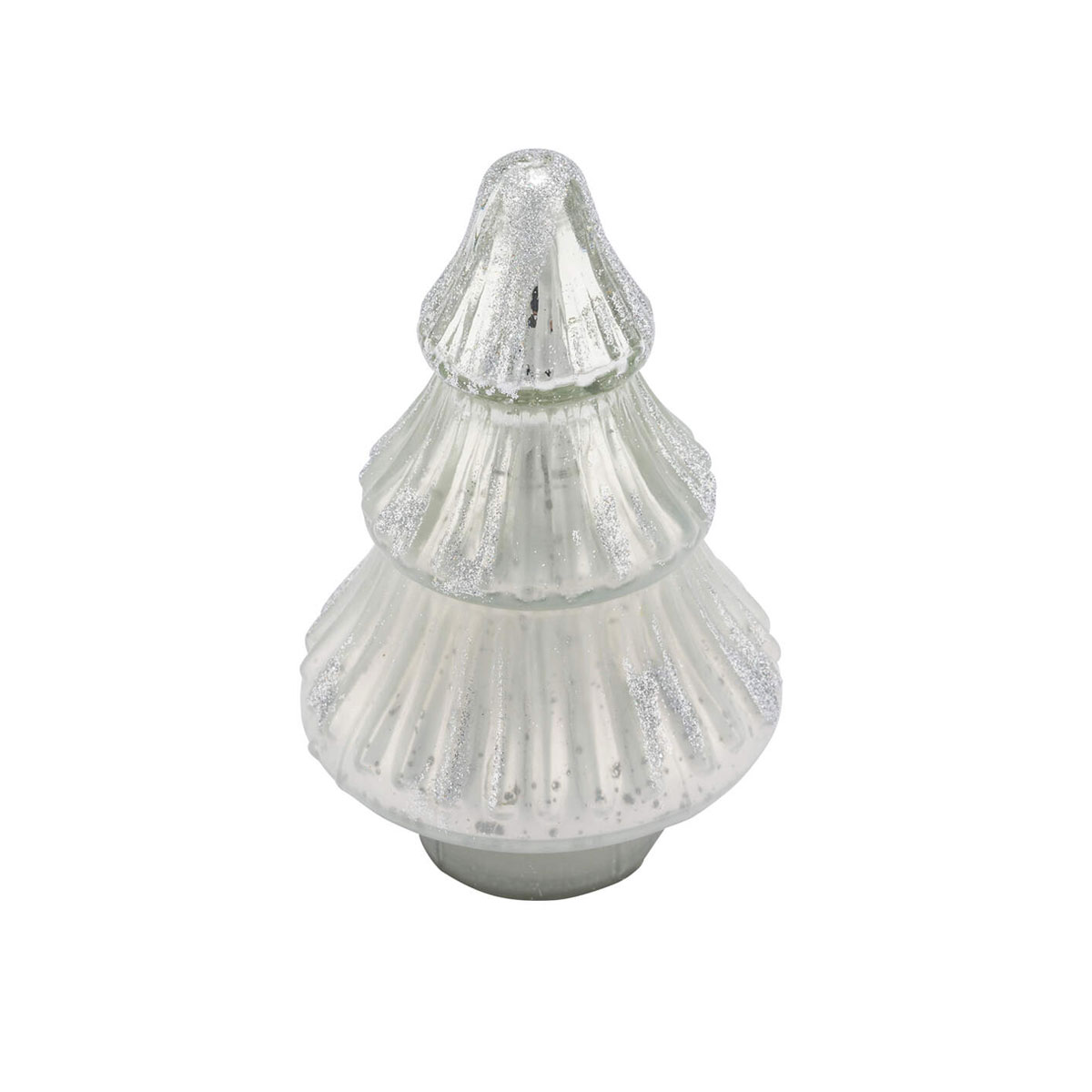 Glastanne silber 9 x 9 x 15 cm