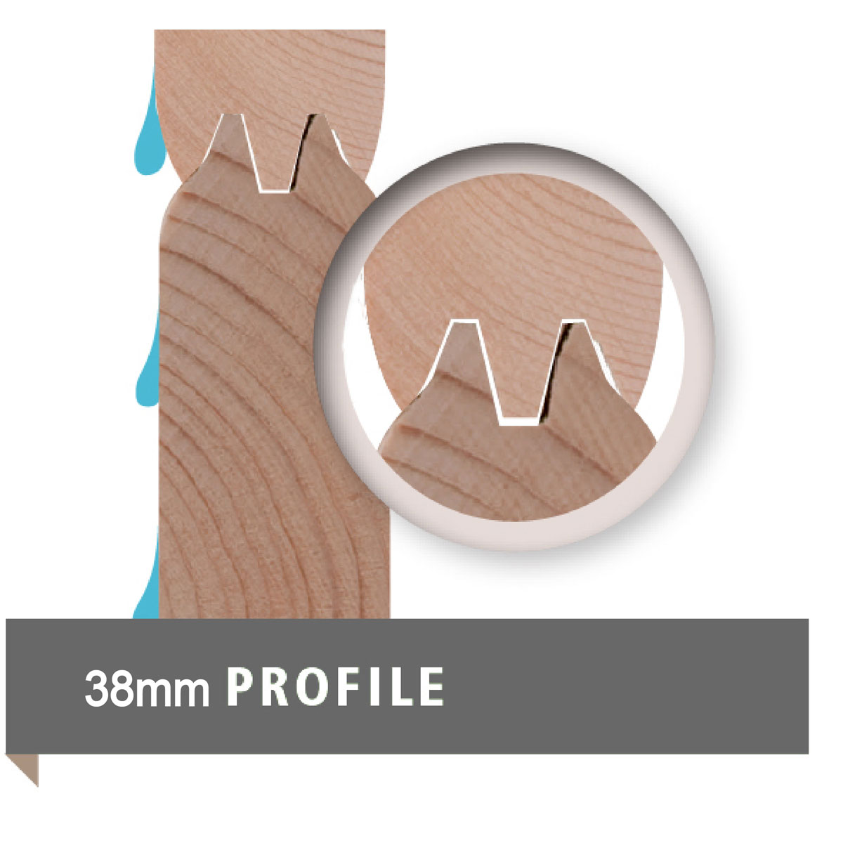 Karibu  Blockbohlenhaus Radeburg 2 naturbelassen mit Anbaudach und Rückwand Bild 11