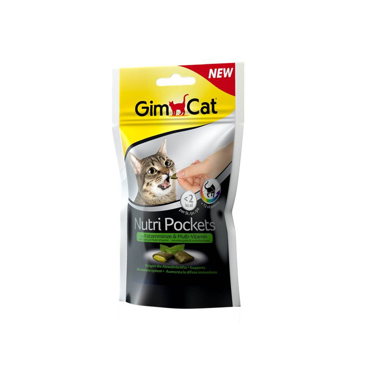 Gim Cat Nutri Pockets mit Katzenminze Multivitamin 60g