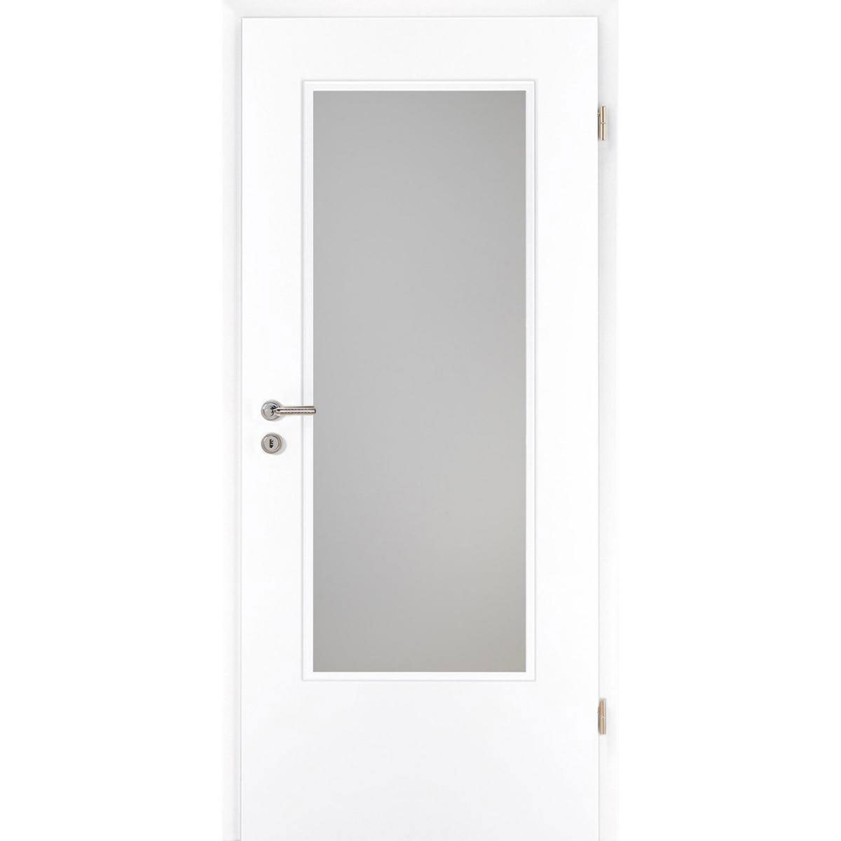 Borne Zimmertür CPL weiß mit Lichtausschnitt 98,5 x 198,5 cm DIN rechts