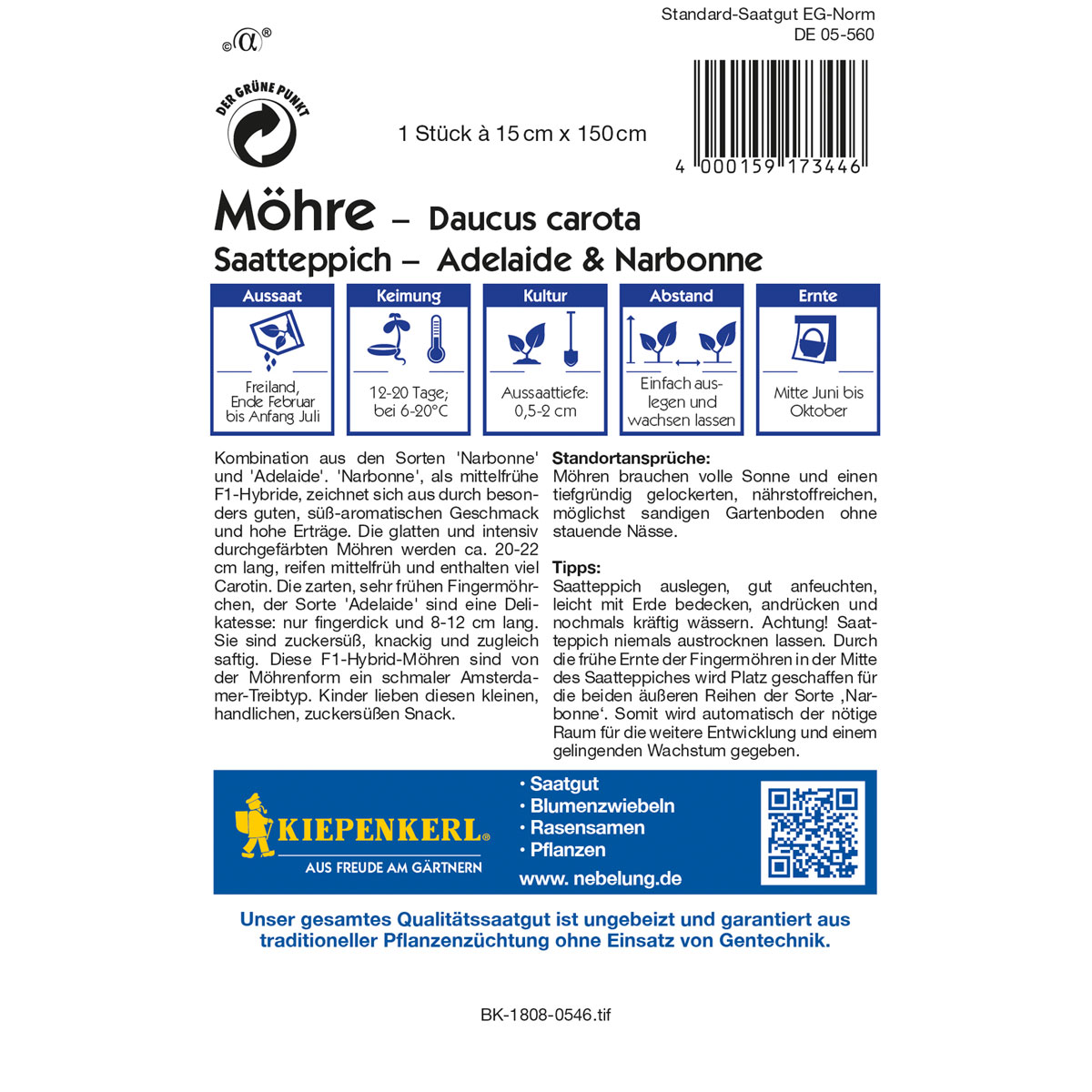 Kiepenkerl Moehre Narbonne Adelaide Saatteppich Bild 2