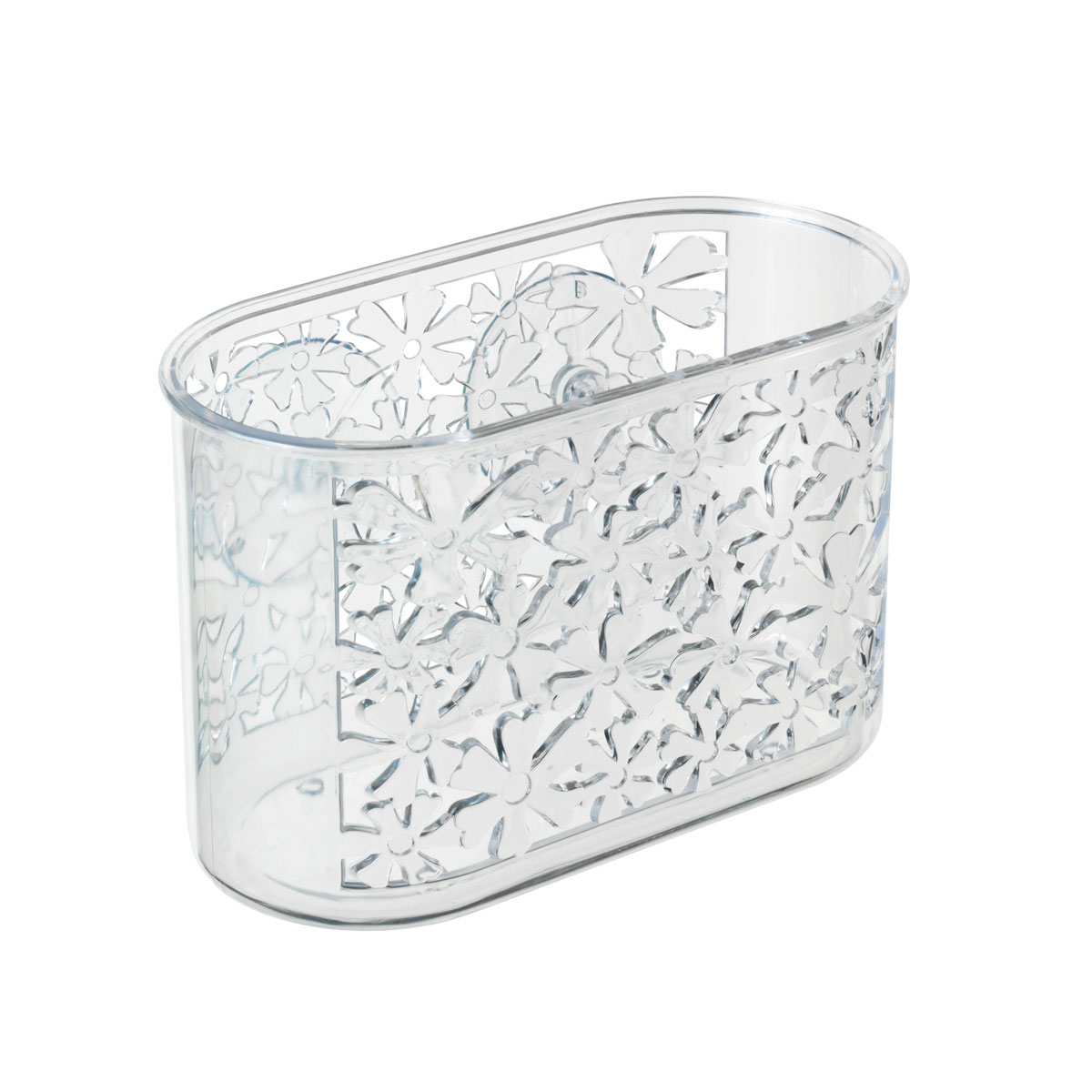 Wenko Universalablage Blumen transparent klein