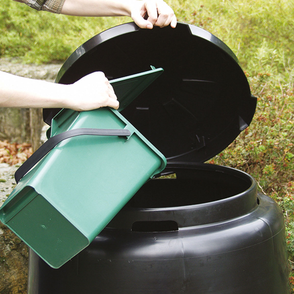Garantia Abfalleimer für Bio-Müll 10 L grün Bild 2