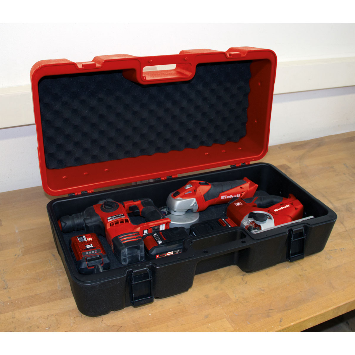 Einhell Elektrowerkzeug-Box L70/35 25 x 70 x 35 cm rot-schwarz Bild 2