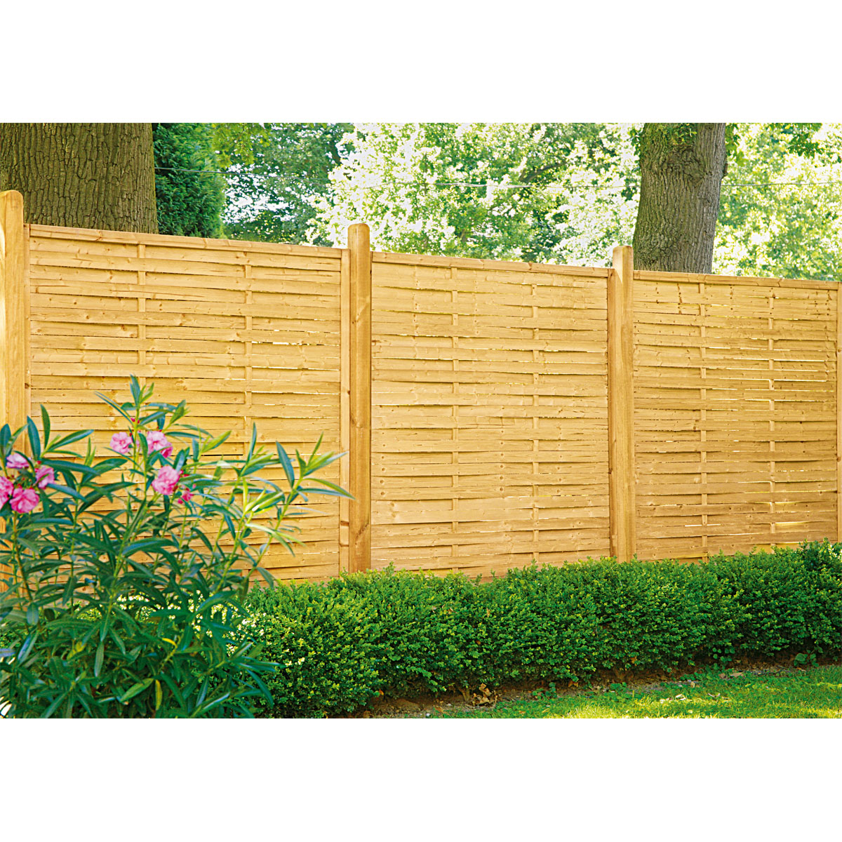 Lamellenzaun Schwarzwald 90 x 180 cm Bild 3