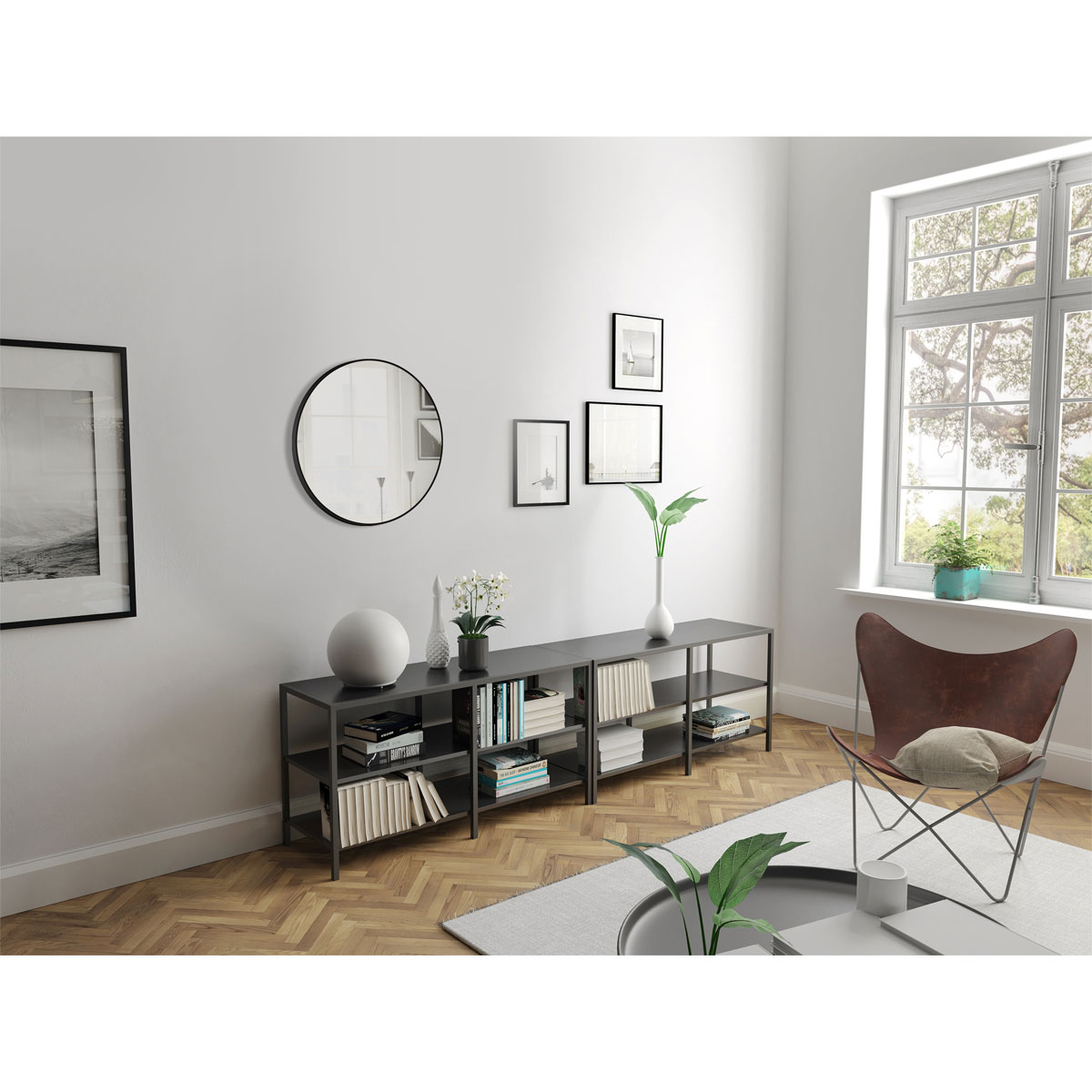 DSK  Design Spiegel Black Rondo Negro Dm 60 cm Bild 4