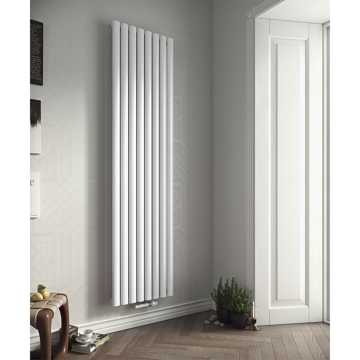 Ximax  Raumheizkörper Fortuna 1800 x 236 mm 494 Watt Mittenanschluss Weiß