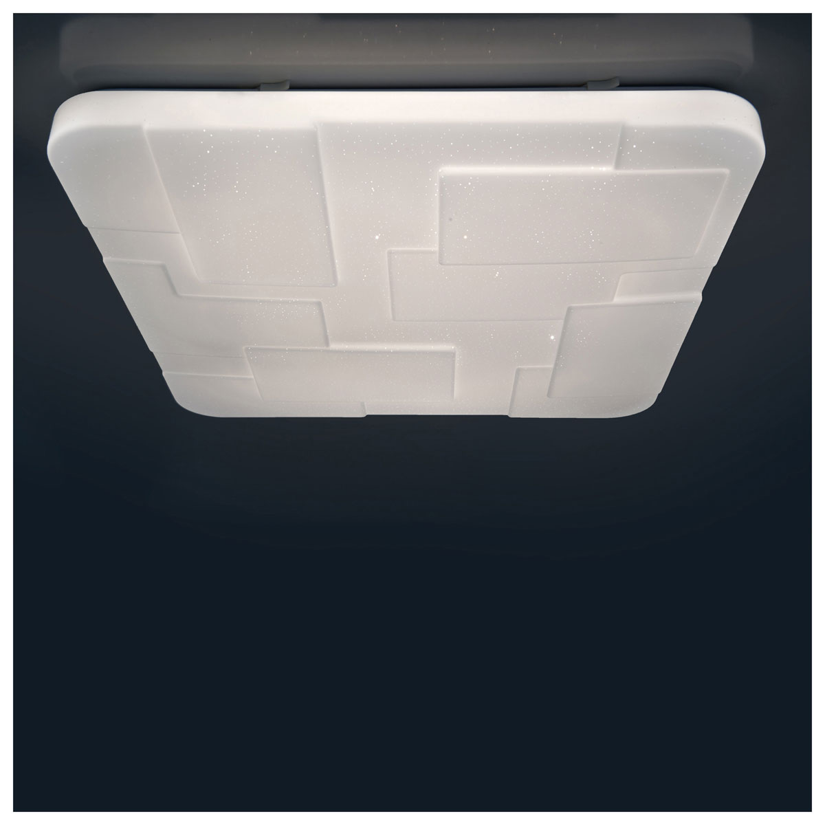 Naeve LED DL Luxor Metall/KS weissLxBxH: 54x54x6,5cm dimmbar Bild 7