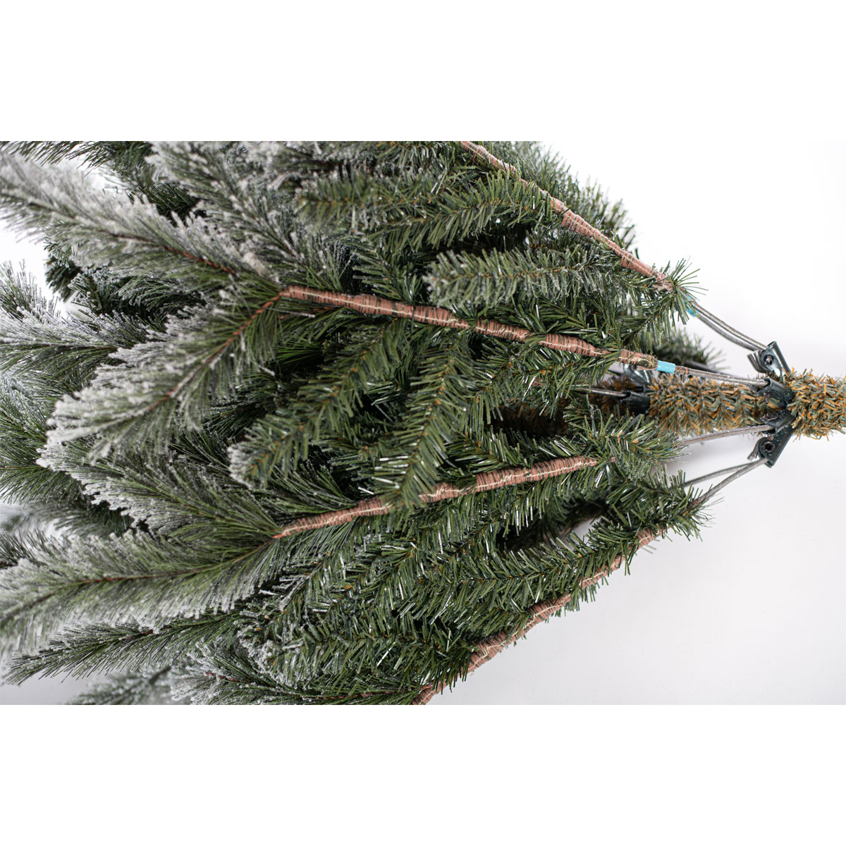 Evergreen Künstlicher Weihnachtsbaum Cedar Frost Kiefer 114x210cm Grün Weiß Bild 5